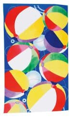 Beach Ball Stock Design Beach Towel - 1