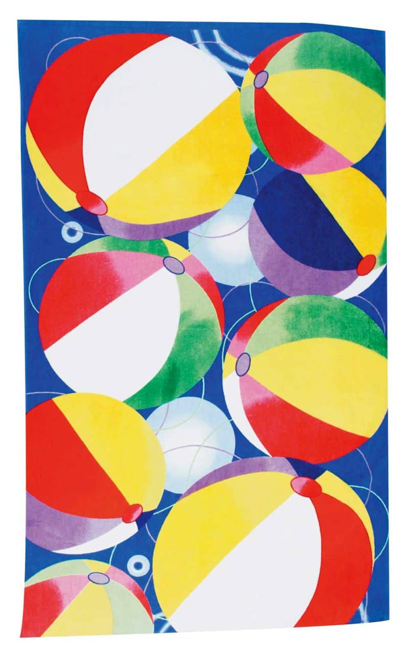 Beach Ball Stock Design Beach Towel - 1