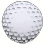 Fiber Reactive Golf Ball Shaped Sport Towel (Screen Print) - 1