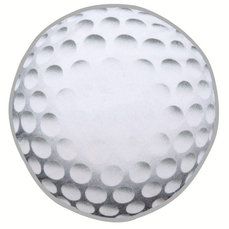 Fiber Reactive Golf Ball Shaped Sport Towel (Screen Print) - 1