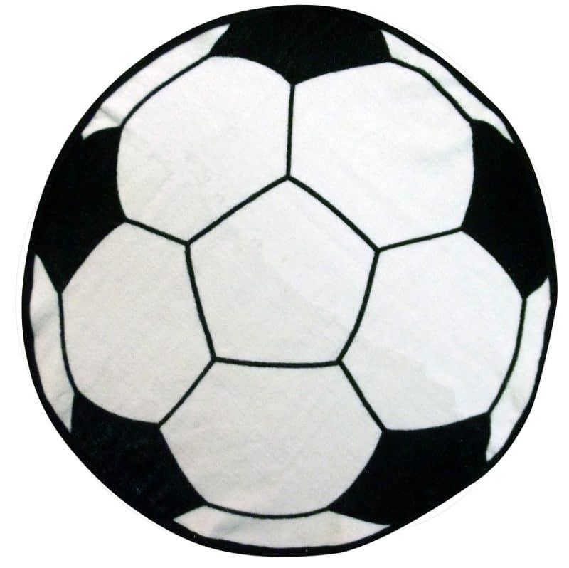 Fiber Reactive Soccer Ball Shaped Sport Towel (Screen Print) - 1