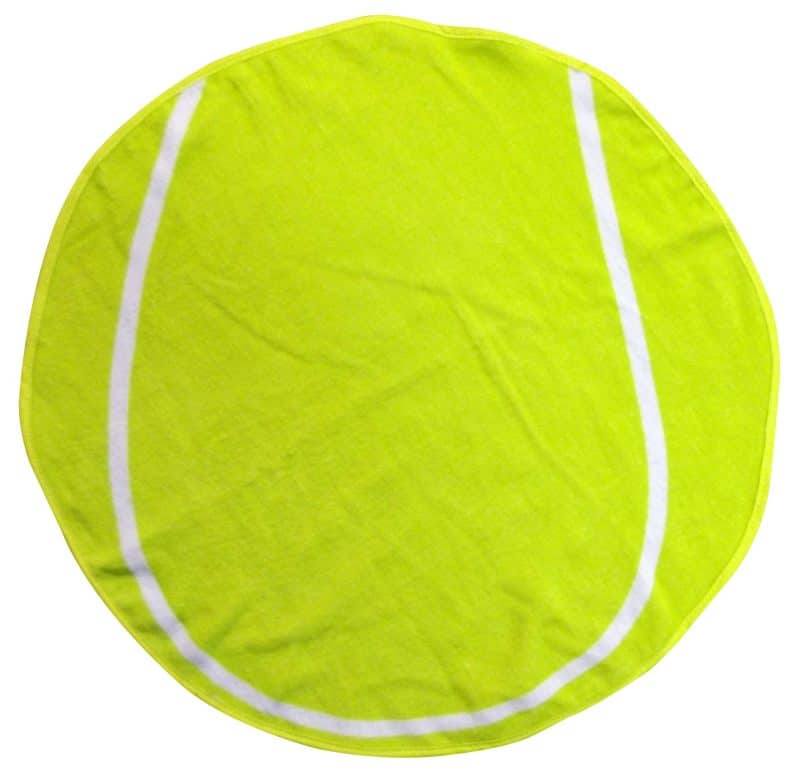 Fiber Reactive Tennis Ball Shaped Sport Towel (Screen Print) - 1
