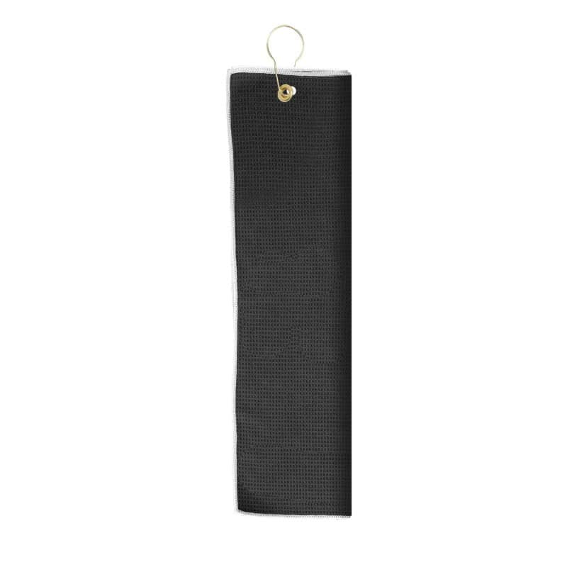 Microfiber Waffle Golf Towel with Tri-Fold Grommet (Embroidery) - 4