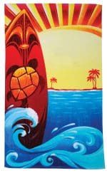 Surf Board Stock Design Beach Towel - 1