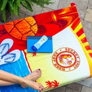 Surf Board Stock Design Beach Towel