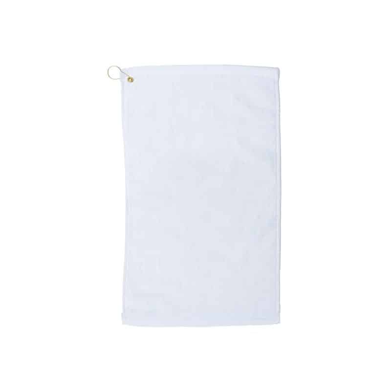 Velour Fingertip Golf Towel w/ Corner Grommet (Embroidery) - 1
