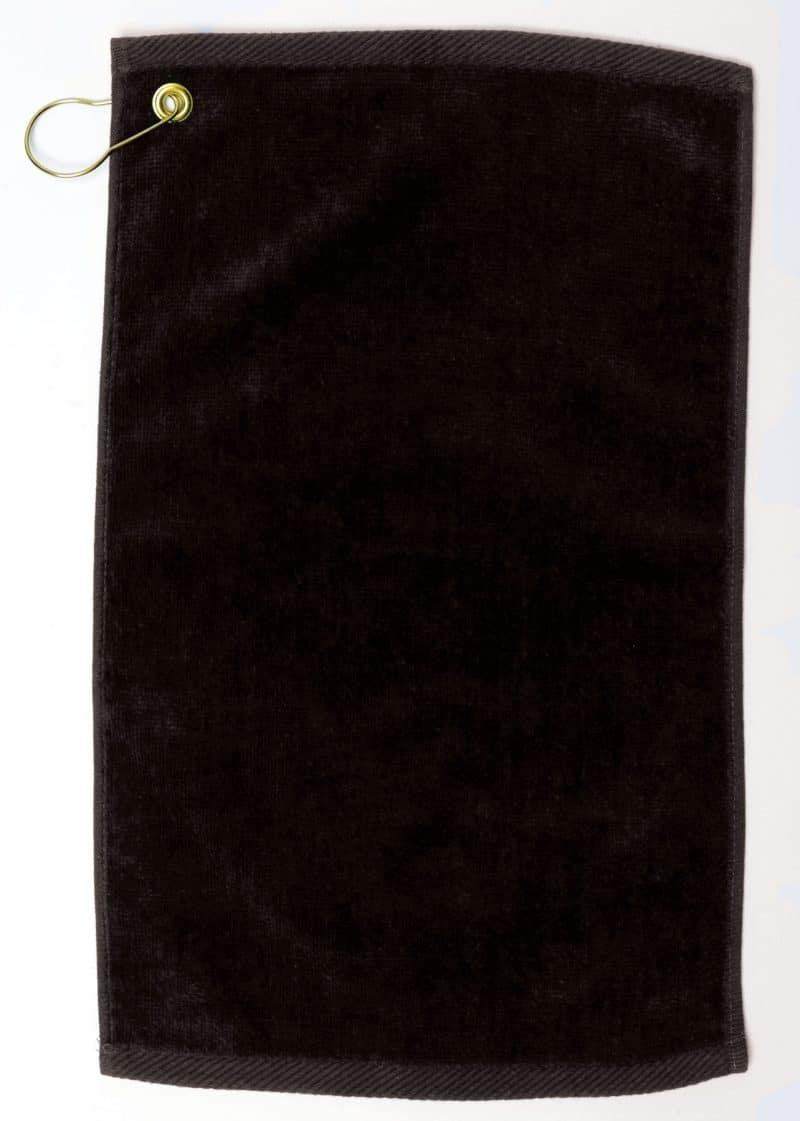Velour Fingertip Golf Towel w/ Corner Grommet (Embroidery) - 6