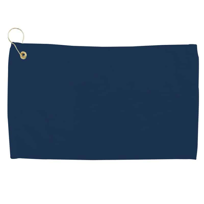 Velour Fingertip Golf Towel w/ Corner Grommet (Screen Print) - 2