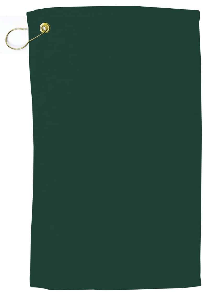 Velour Fingertip Golf Towel w/ Corner Grommet (Screen Print) - 4