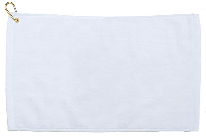 Velour Fingertip Golf Towel w/ Corner Grommet (Screen Print) - 7