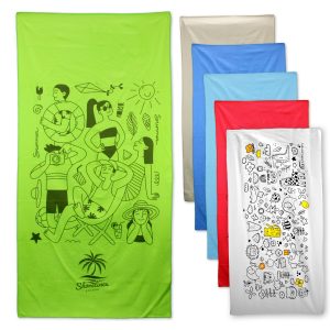 Microsuede Beach Towel (1 Color Imprint)