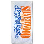 Jewel Collection White Beach Towel (Screen Print) - 2