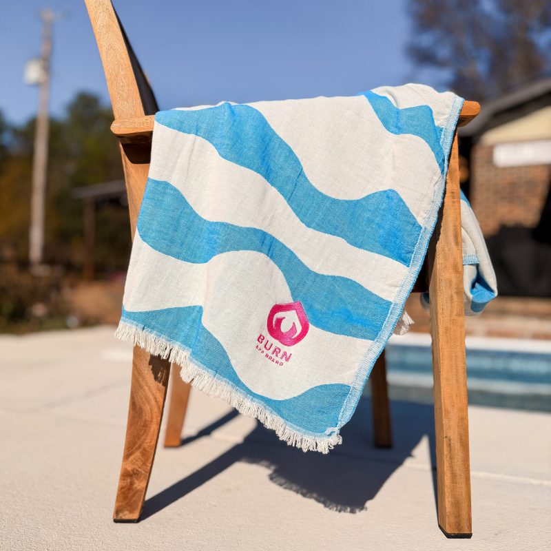 Wavy Stripes Double Faced Peshtemal Towel - 3